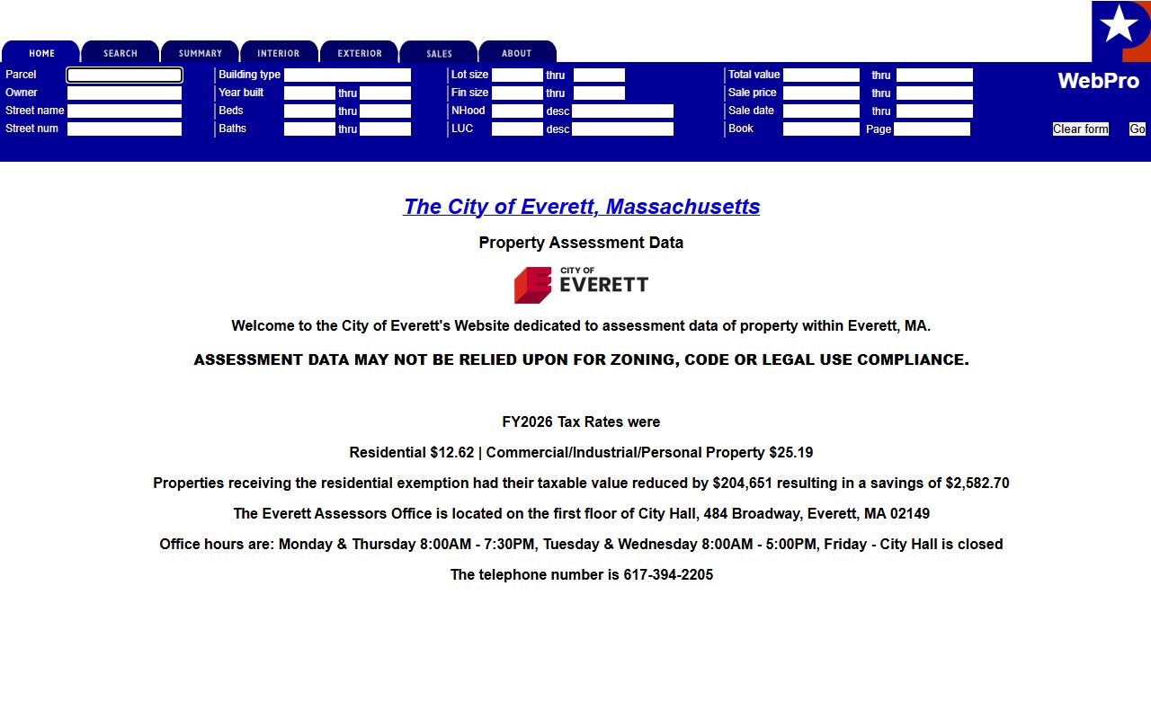 Everett property tax records Patriot Properties search portal