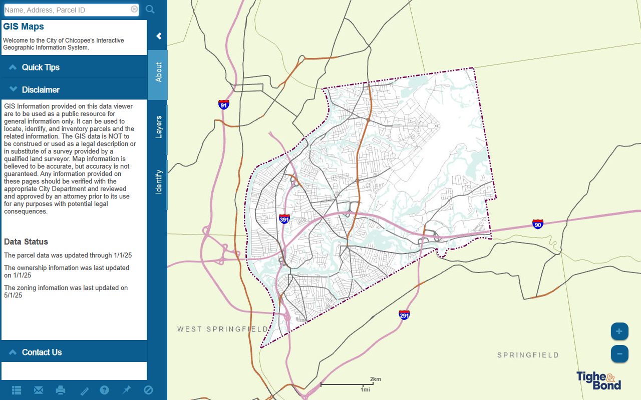 Framingham GIS mapping tool for Framingham property tax records