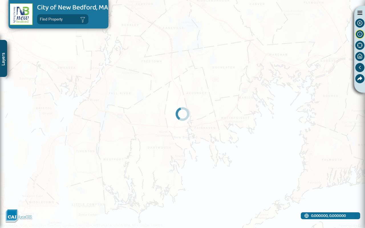 New Bedford AxisGIS property search for New Bedford property tax records