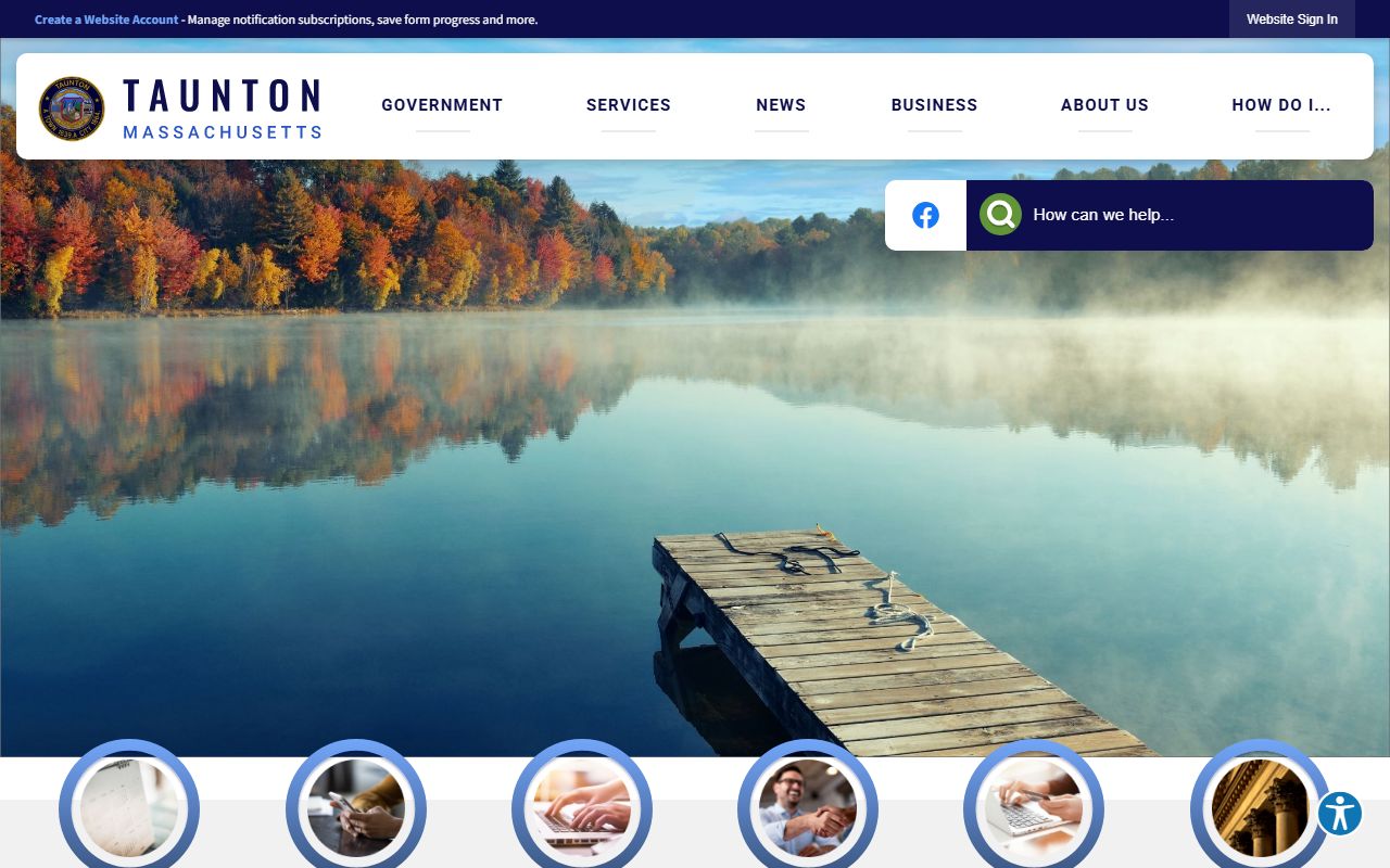 Taunton property tax records city website homepage